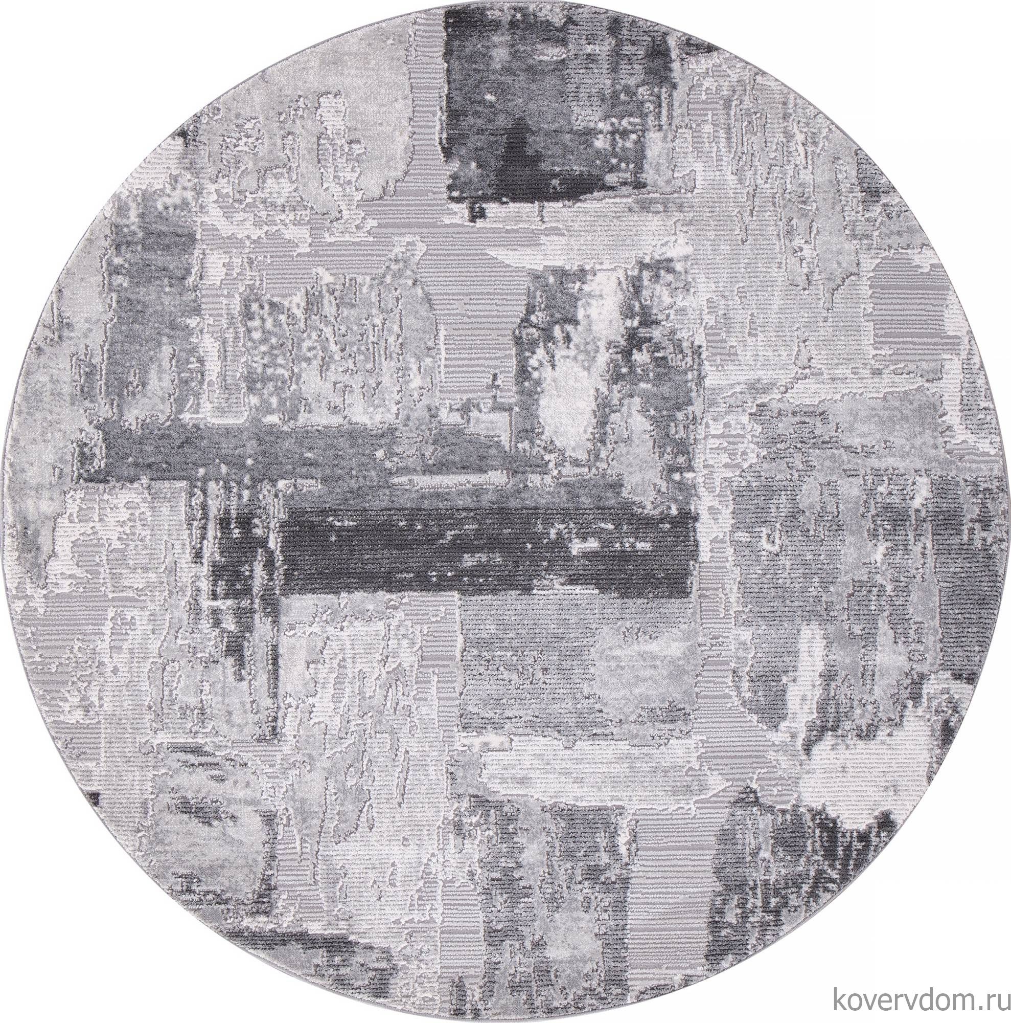 Ковер ARMINA 03758A GREY / GREY Круг Ковер ARMINA 03758A GREY / GREY Круг