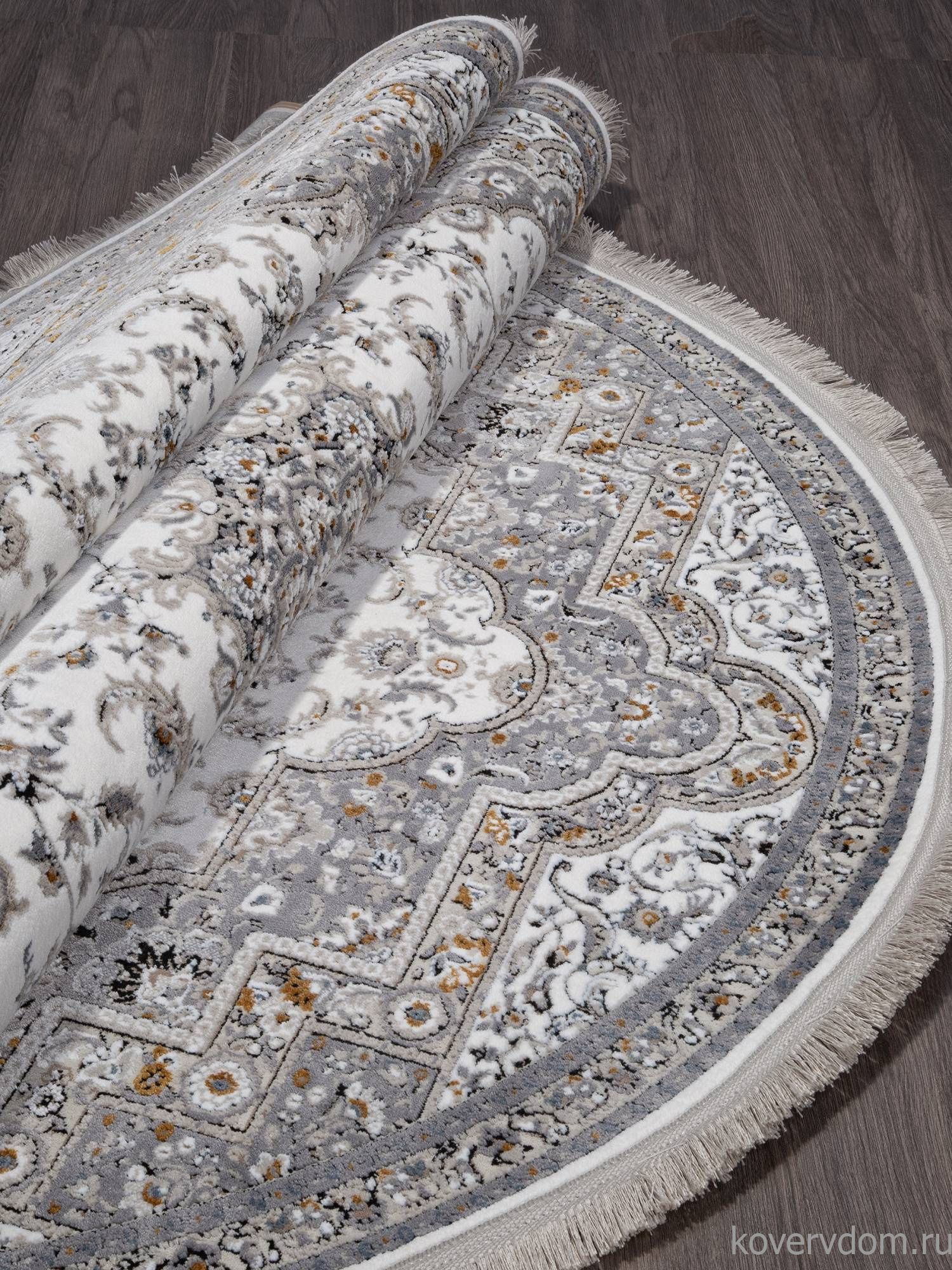 Ковер CASABLANKA 9755A WHITE / WHITE Овал Ковер CASABLANKA 9755A WHITE / WHITE Овал