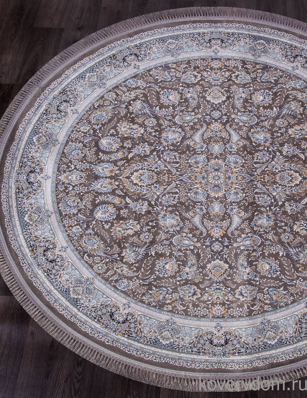 Ковер FARSI 1200 G256 GRAY Круг Ковер FARSI 1200 G256 GRAY Круг