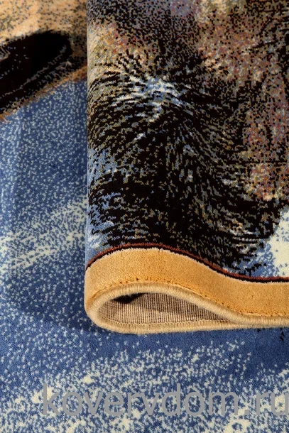 Шерстяной пейзажный ковер Hunnu 6S1011 82 волки