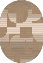 Овальный ковер бежевый DIOS F440 LIGHT BEIGE Овал