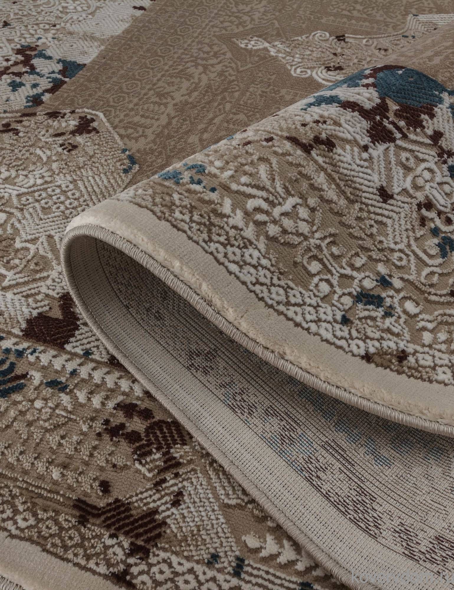 Ковер QUANTUM 03010B BROWN / BROWN Овал