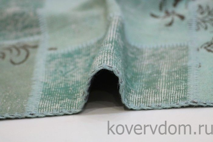 Винтажный ковер 100% шерсть пэчворк R-8900