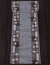 Круглый ковровая дорожка SIERRA ALBINA 3 BLUE-BROWN 2