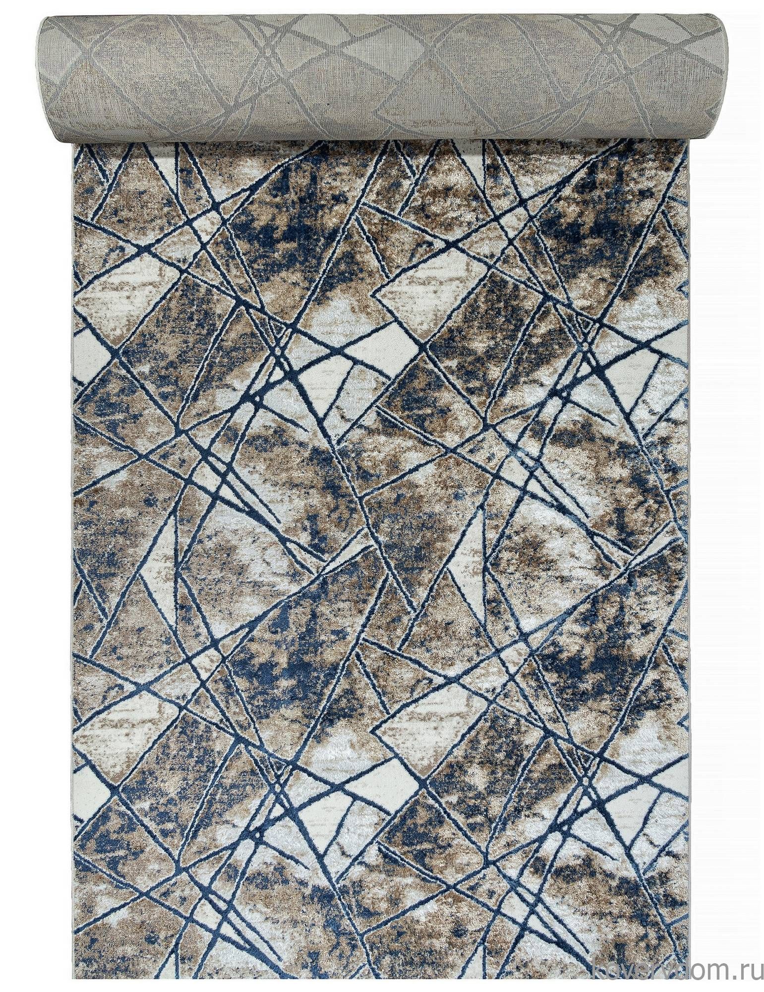 Ковровая Дорожка ANTEP O1702 630 CREAM / BLUE Ковровая Дорожка ANTEP O1702 630 CREAM / BLUE