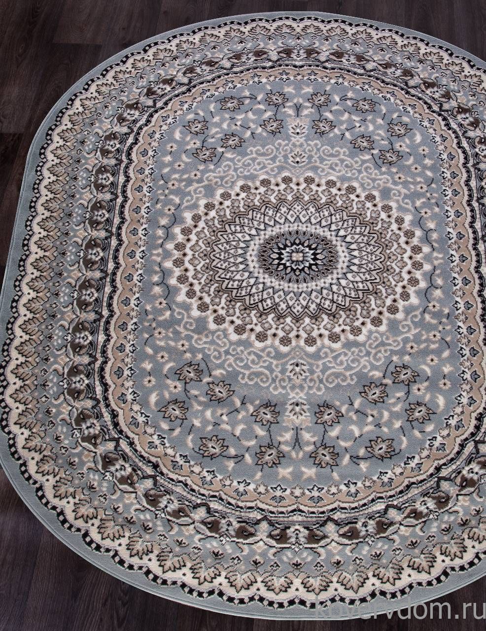 Ковер SIERRA D504 BLUE-BROWN Овал Ковер SIERRA D504 BLUE-BROWN Овал