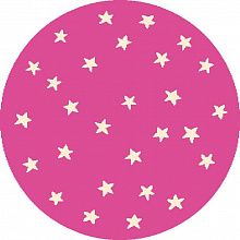 Пушистый ковер детский FUNKY TOP STARF pink ROUND