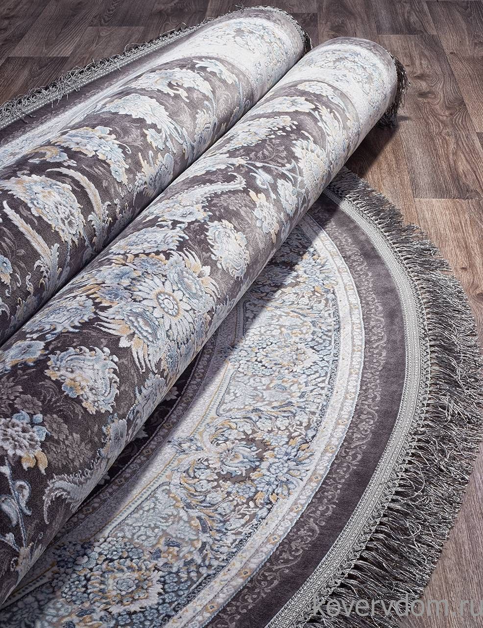 Ковер FARSI 1200 G256 DARK GRAY Овал Ковер FARSI 1200 G256 DARK GRAY Овал