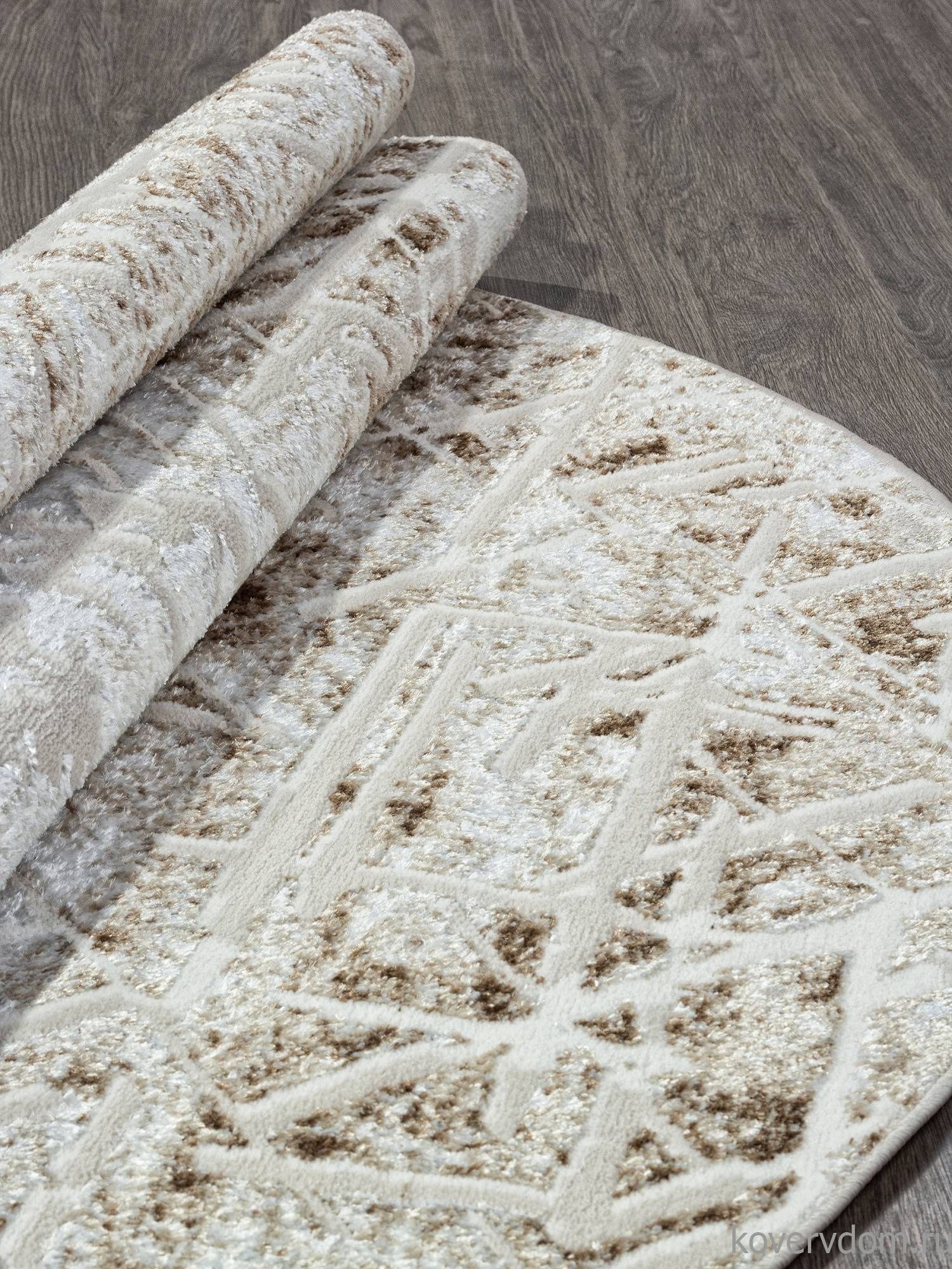 Ковер ANTEP O1704 665 CREAM / VIZON Овал Ковер ANTEP O1704 665 CREAM / VIZON Овал