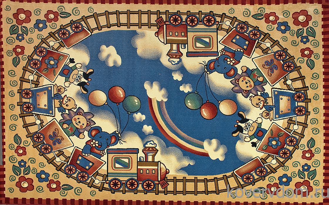 Детский ковер Паровозик 40543-02