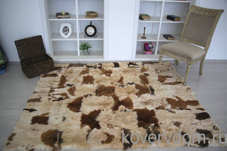 Ковер натуральный из меха Альпаки сури 28