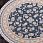 Ковер FARSI 1500 G136 DARK BLUE Круг