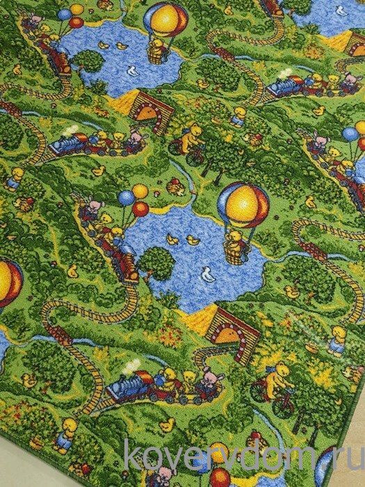 Детский ковер-палас Малиновка и воздушный шар Детский ковер-палас Малиновка и воздушный шар