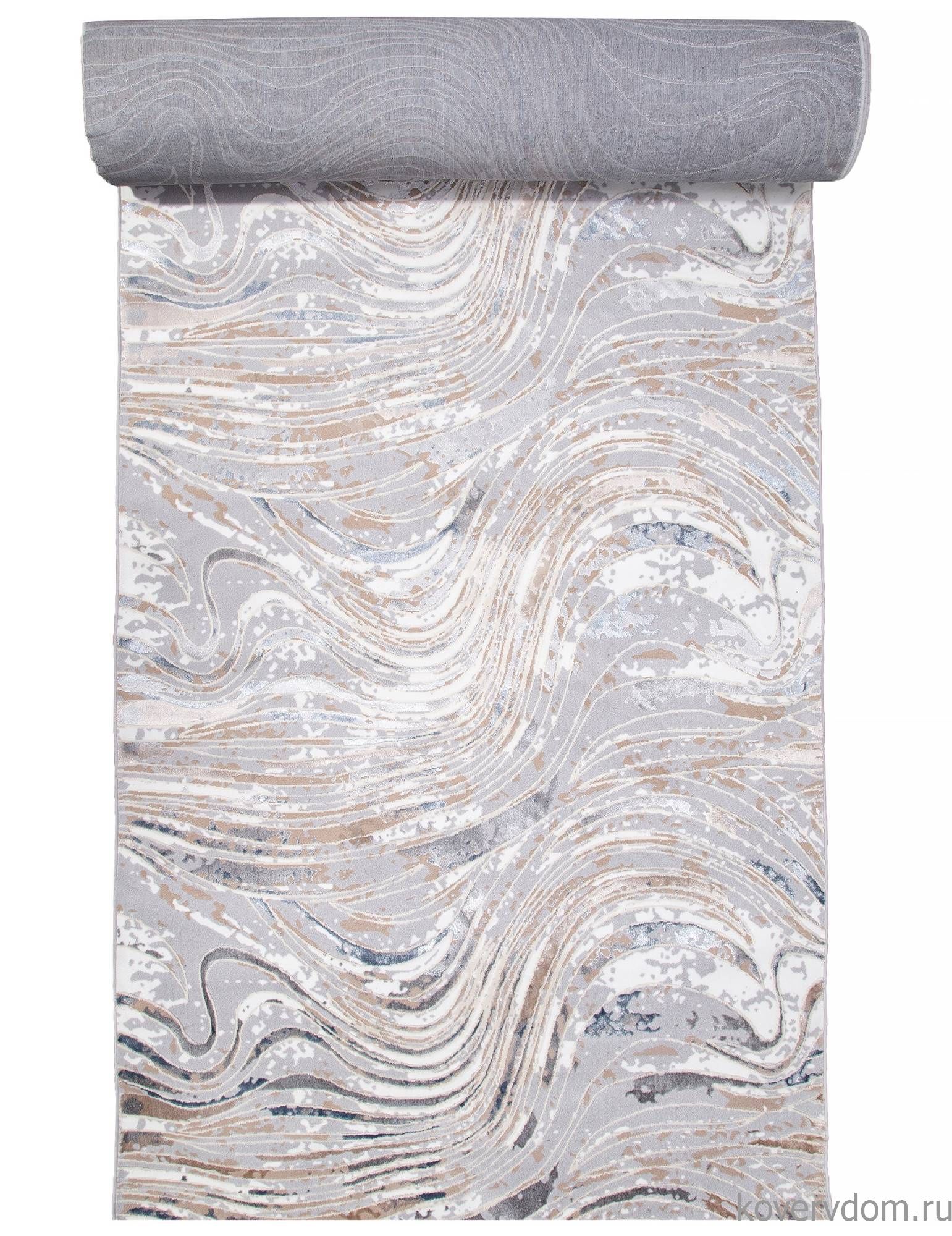 Ковровая Дорожка PERU C070A D.GREY SHIRINK / BLUE FDY