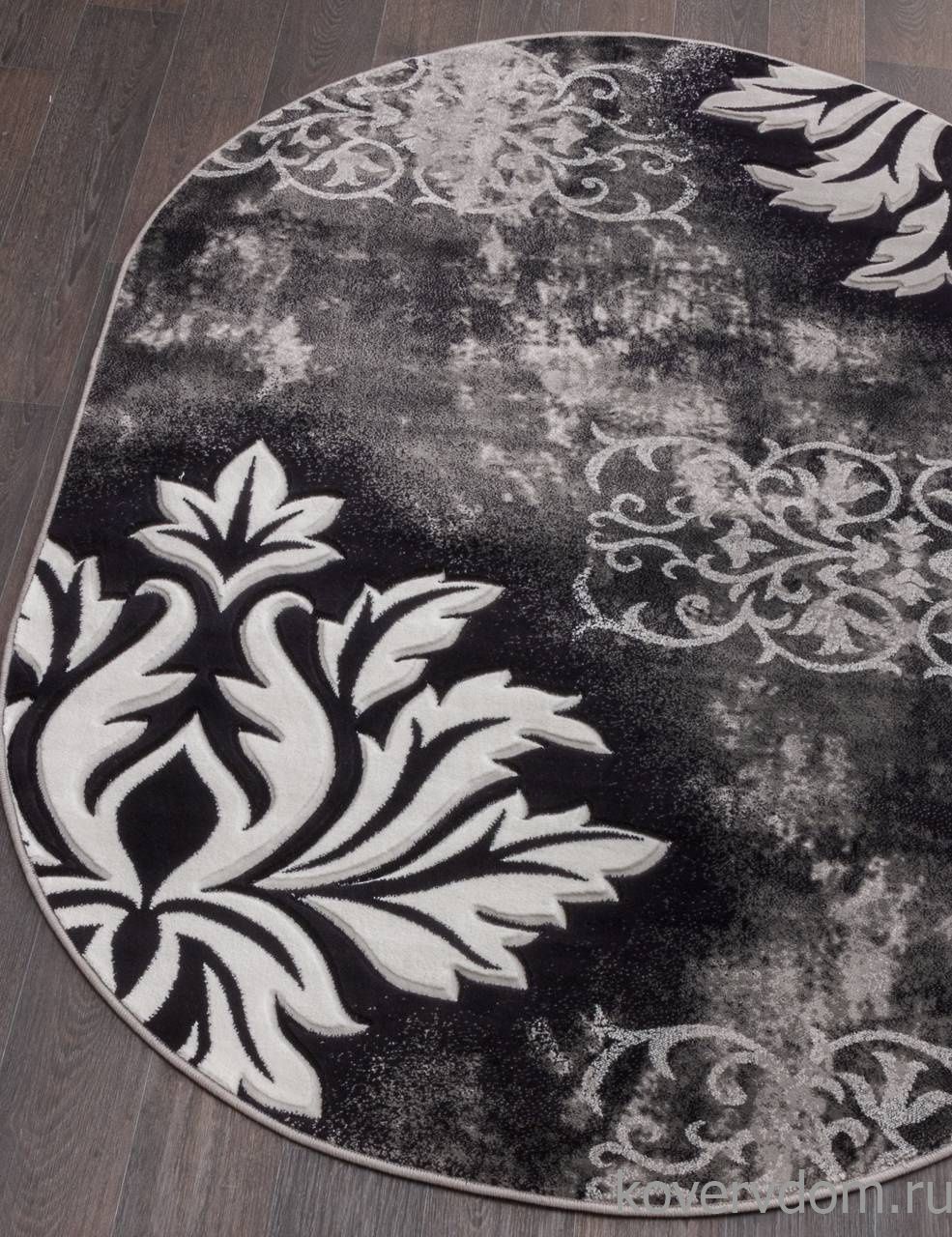 Ковер MEGA CARVING D272 GRAY Овал Ковер MEGA CARVING D272 GRAY Овал