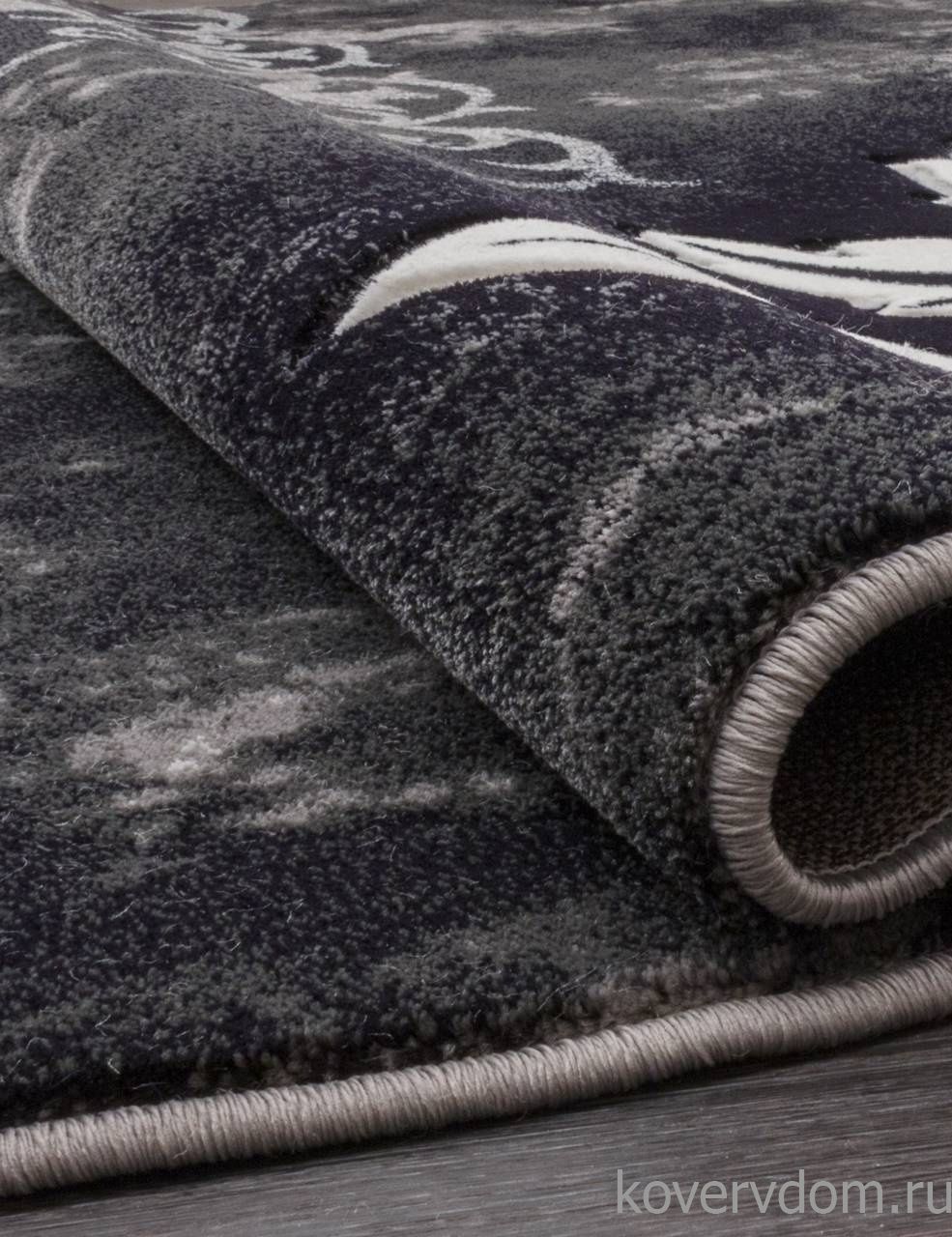 Ковер MEGA CARVING D272 GRAY Овал Ковер MEGA CARVING D272 GRAY Овал