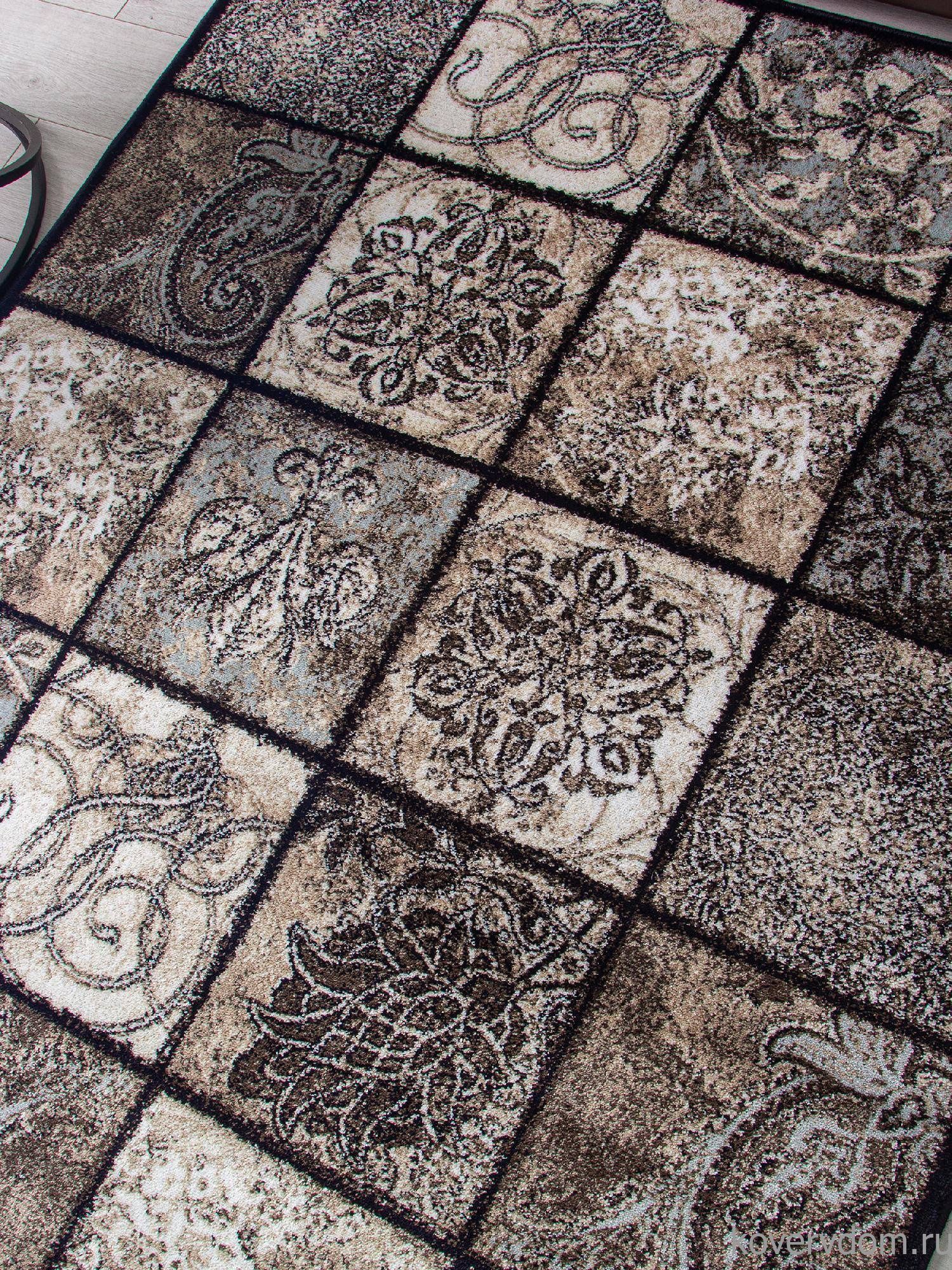 Ковер VALENCIA ДЕЛЮКС D328 BROWN / КОРИЧНЕВЫЙ