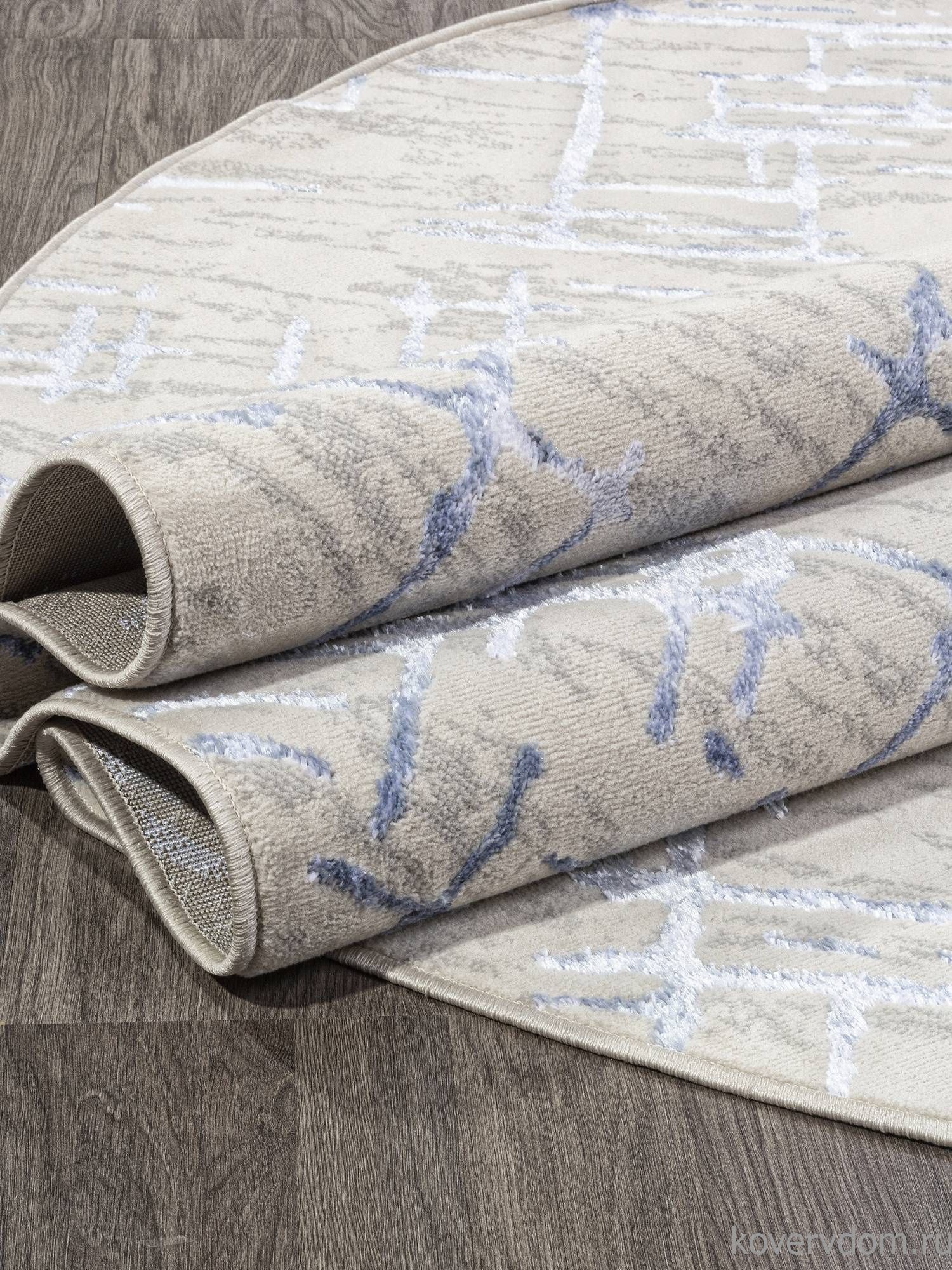 Ковер LIMAN F164 CREAM-BLUE Овал