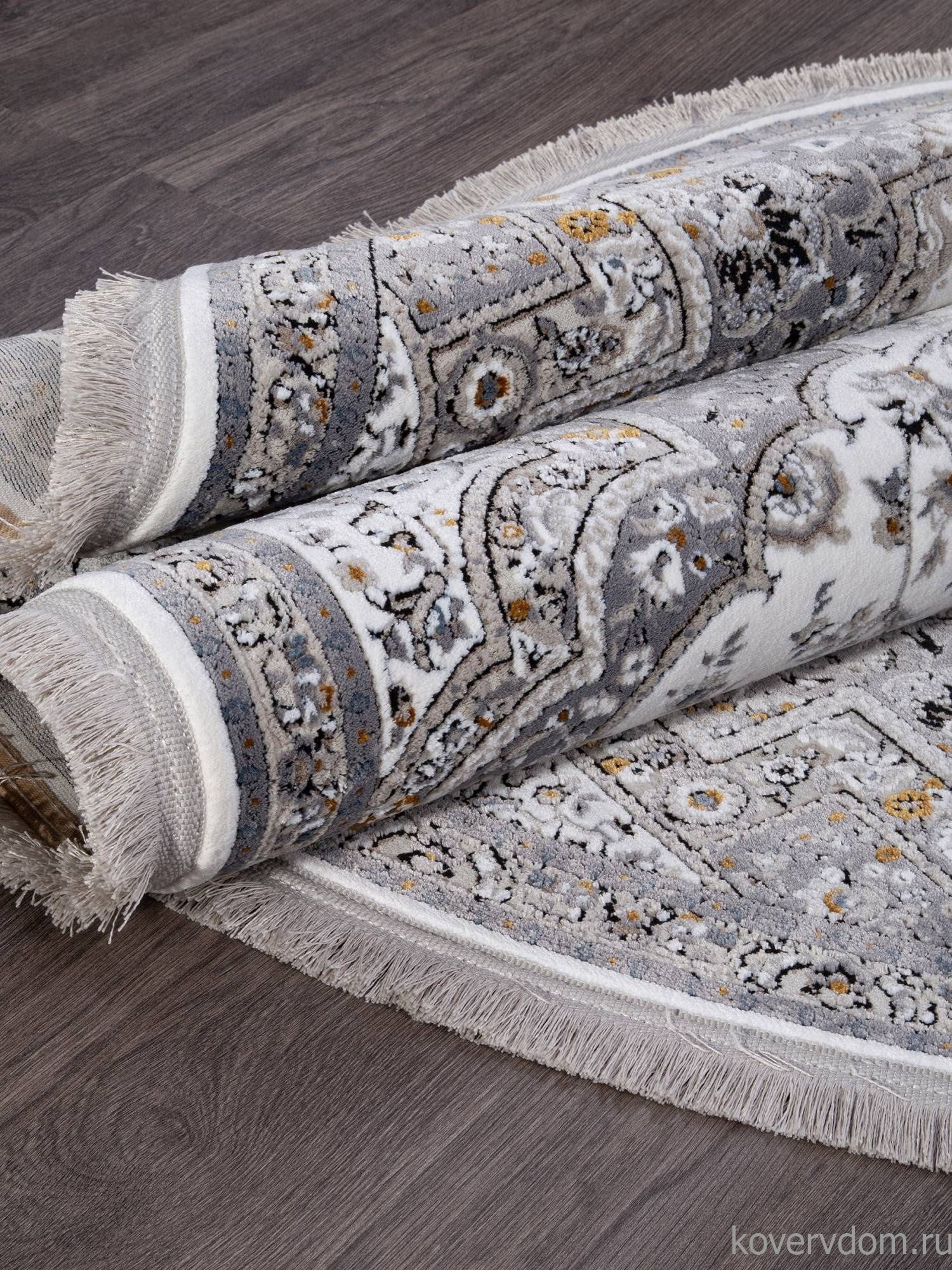 Ковер CASABLANKA 9755A WHITE / WHITE Овал Ковер CASABLANKA 9755A WHITE / WHITE Овал