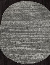 Однотонный ковер-циновка KAIR S143 GRAY Овал