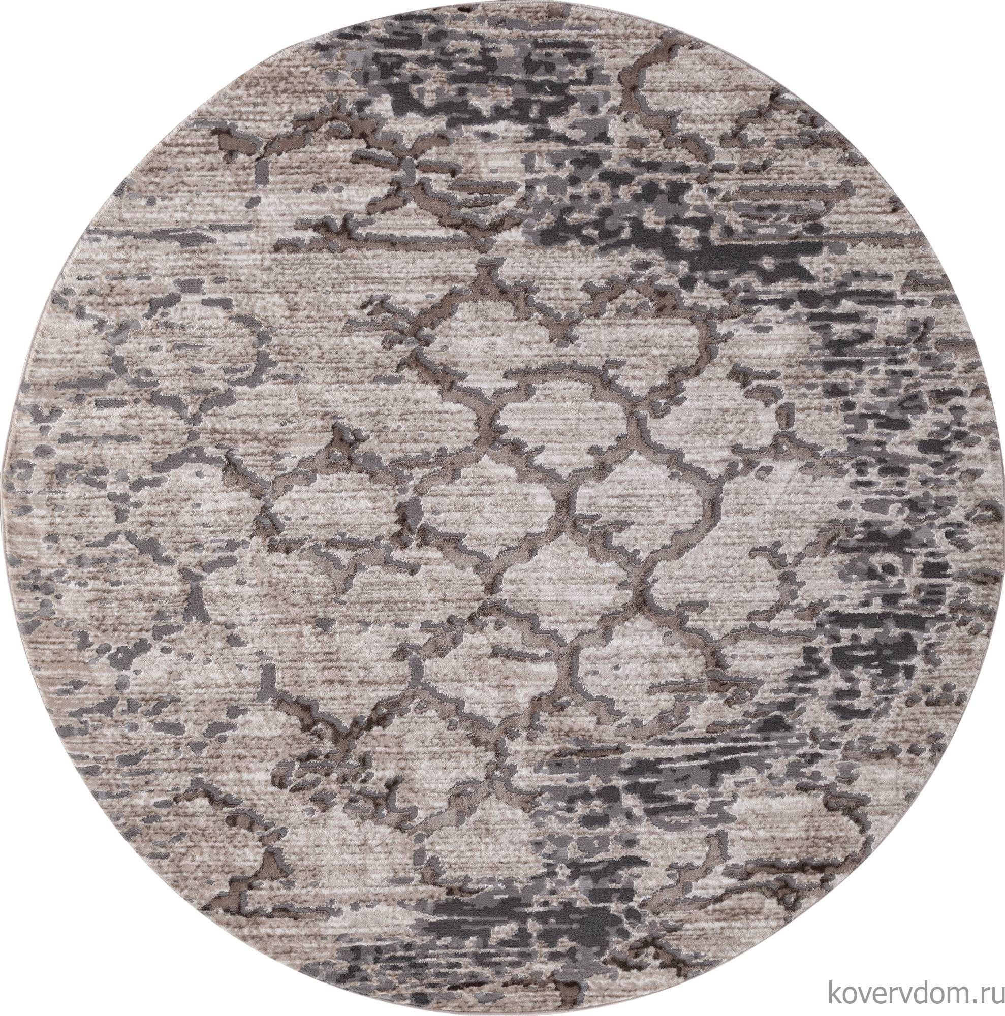 Ковер ARMINA 03806A GREY / BROWN Круг