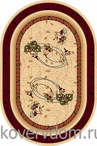 Ковер VALENCIA D100 CREAM-RED Овал Ковер VALENCIA D100 CREAM-RED Овал