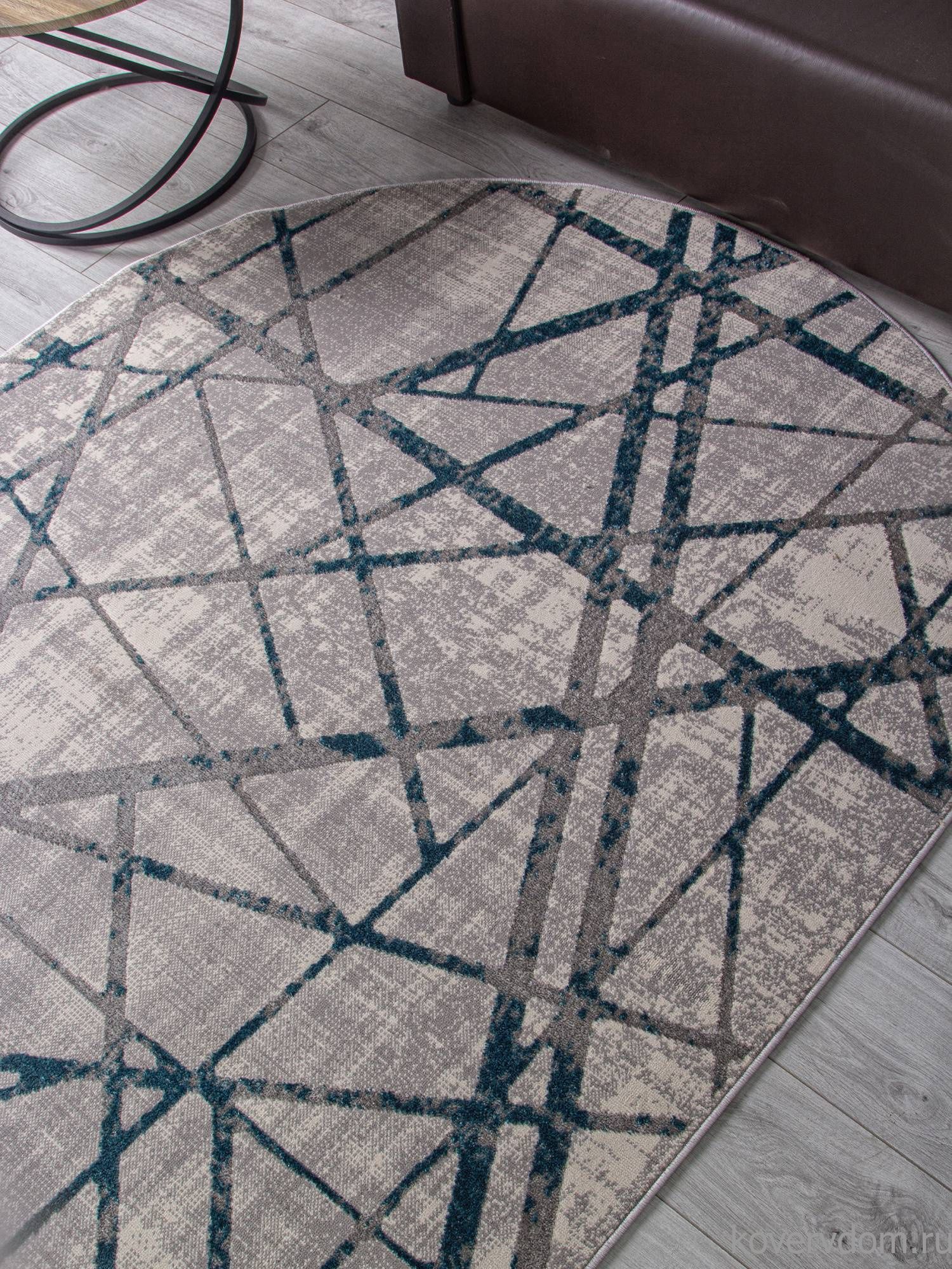 Ковер LIMAN F478 GRAY-BLUE Овал